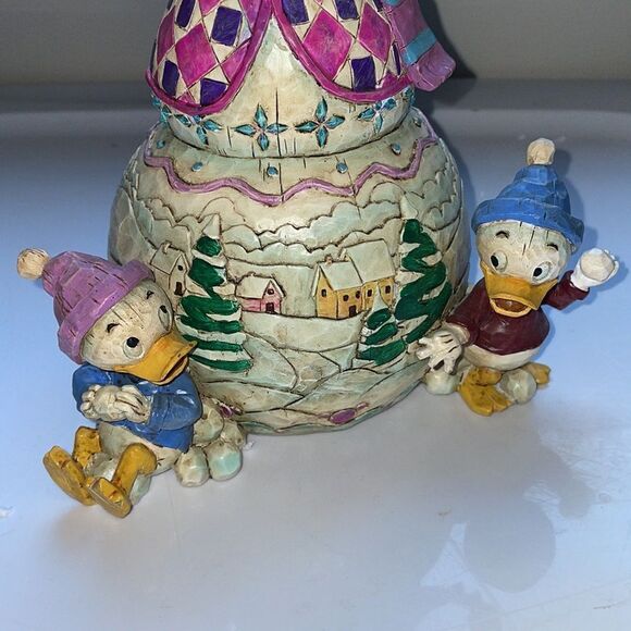 New in Box Jim Shore Disney Traditions Country Christmas Fun Snowman Figurine - Picture 3 of 10